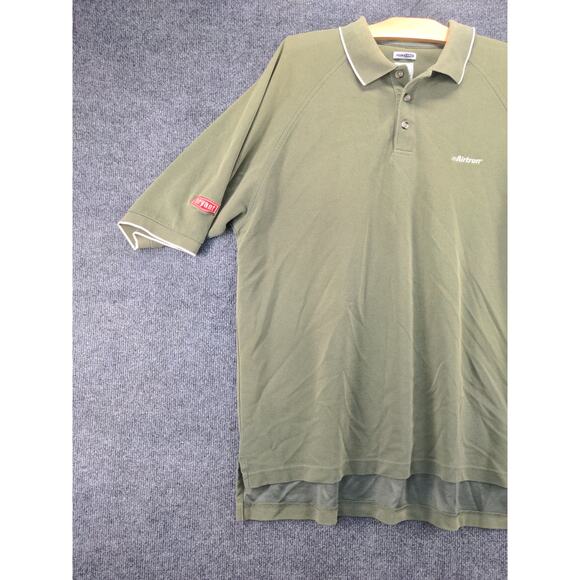 Mens Adidas Climalite Short Sleeve Polo Shirt Size XL Green Airtron Embroidered - Picture 6 of 13